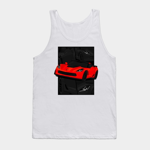 Z06 RED Tank Top by VENZ0LIC